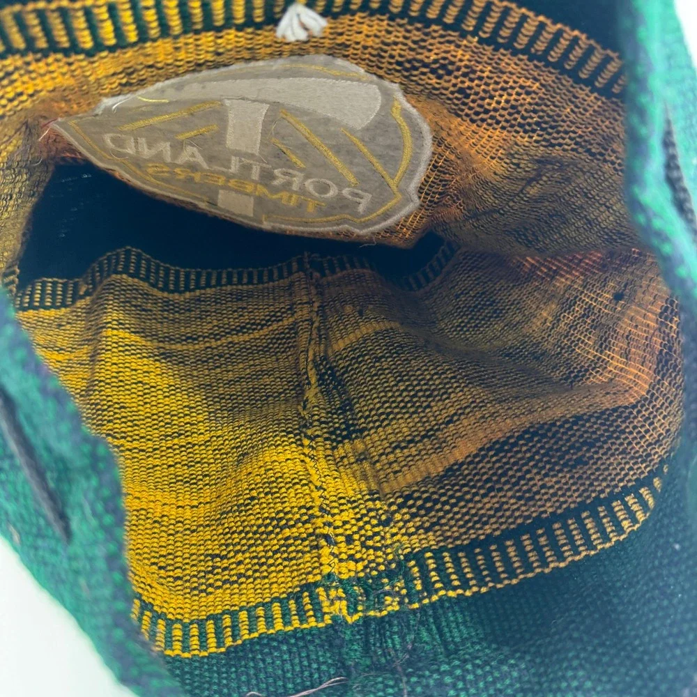 Portland Timbers Backpack Unisex Small‎ Green Yellow Woven Boho Patch